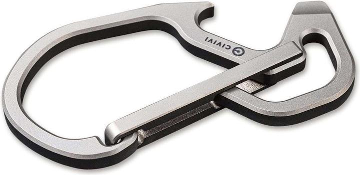 Actual product image Civivi Click Titanium Gray