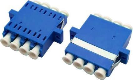 Produktbild Tecline LWL Kupplung, LC/LC Quad, OS2, blau