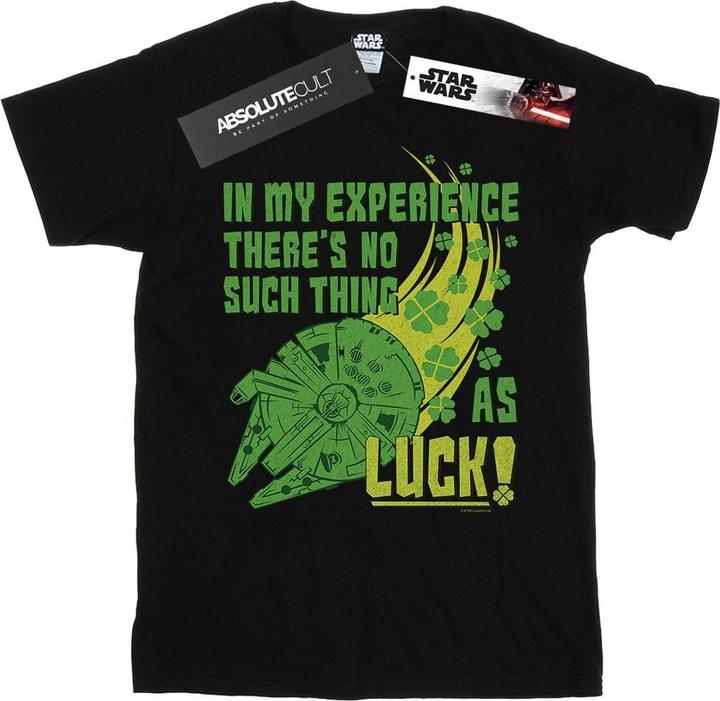 Star Wars Millennium Falcon Shamrock Luck TShirt (3XL)