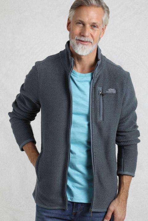Actual product image Weird Fish Mens Transom Zip Macaroni Eco Friendly Jacket (L)