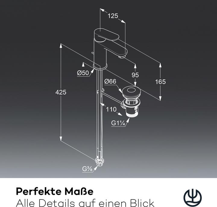 Produktbild Kludi X1 Waschtischarmatur