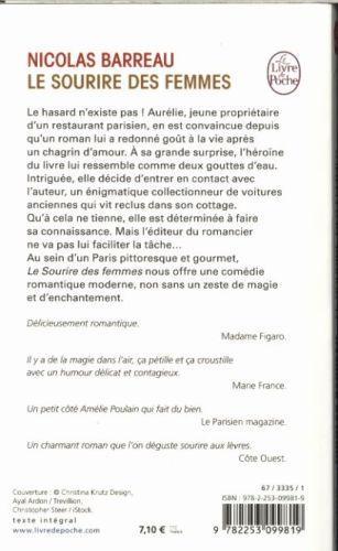 Produktbild Le sourire des femmes (Französisch, Nicolas Barreau, 2015)