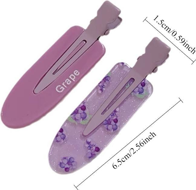 Activity Board 2pcs Cute Fruit Pattern Hair Clips - Stylish & Durable Resin, Perfekt für Casual Attire, Hair
