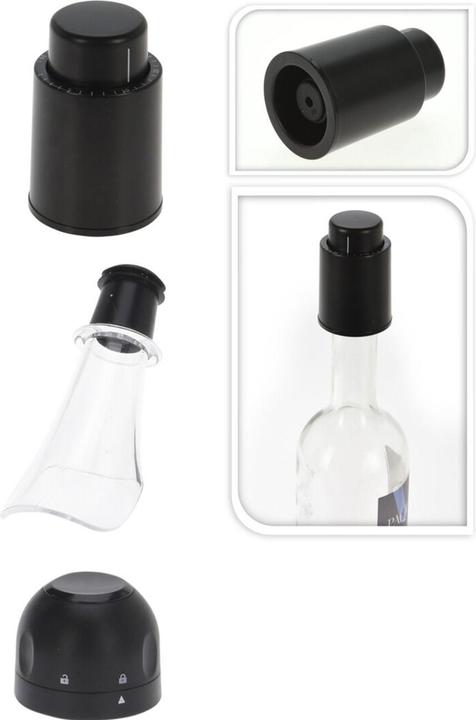 Productafbeelding Excellent Houseware 3-delige wijntoebehoren set (Wijnpomp)