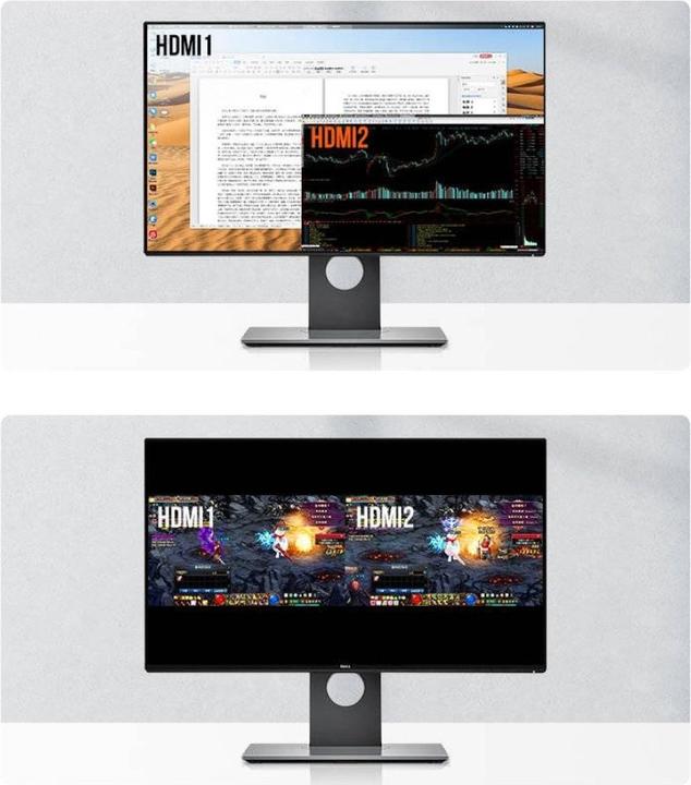 Produktbild Ugreen 2-in-1 HDMI USB KVM Switchbox mit Splitscreen Funktion