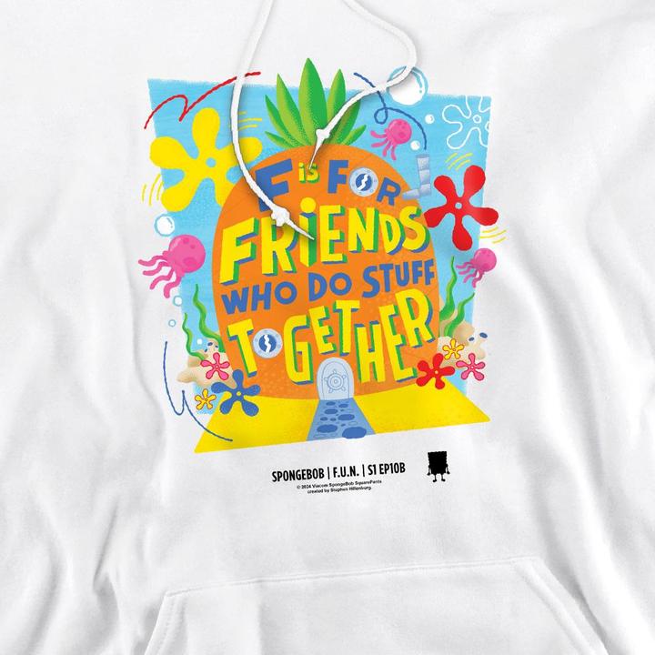 Immagine prodotto Spongebob Squarepants Friends Felpa con Cappuccio Ananas Uomo (L)