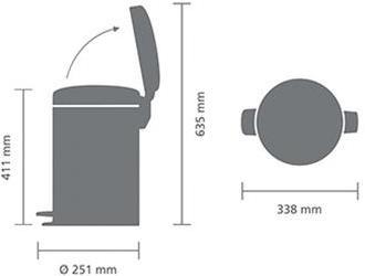 Produktbild Brabantia Treteimer NewIcon 12 Liter (12 l)