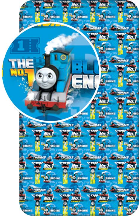 Produktbild NoName Thomas die Lokomotive Spannbettlaken - 90x200 cm Bettbezug Einzelbett Matratzenbezug