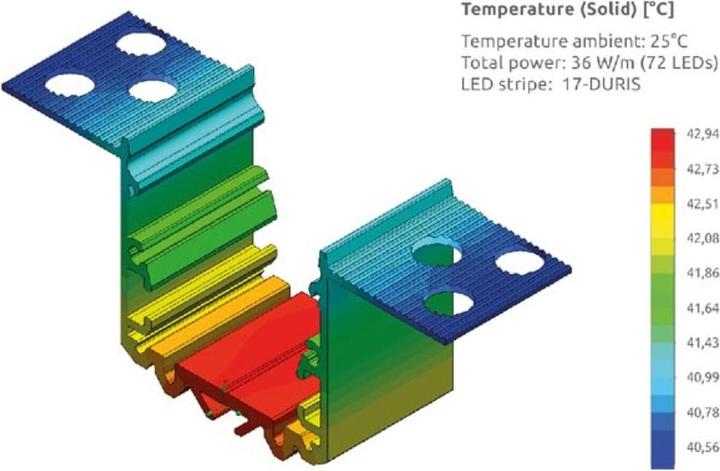 LEDsON End cap for plasterboard profile RPL35US, without cable hole