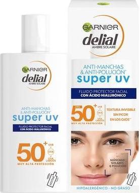 Immagine prodotto Garnier 3600542298254, Protezione solare, Viso, 40 ml, flacone, Protezione, Pelle sensibile (Crema solare viso, SPF 50, 40 ml)