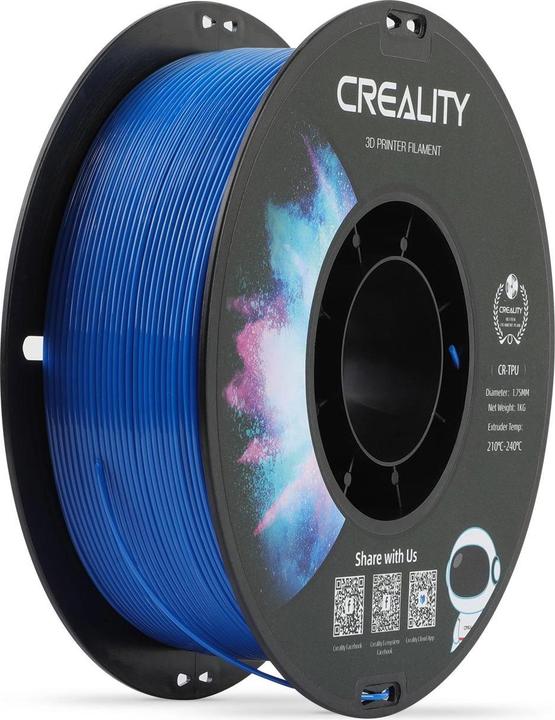 Actual product image Creality Filament (TPU, 1.75 mm, 1000 g, Blue)