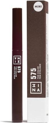 Actual product image 3INA MAKEUP The Color Pen Eyeliner 575 Brown Liquid Eyeliner 14h Longwear Travel Size Matte Liner Se (575 Brown)