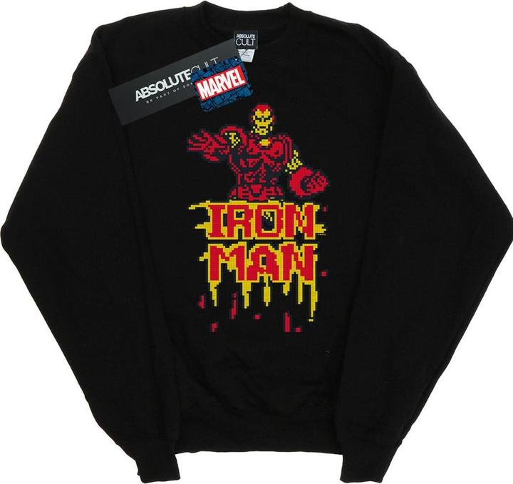 Immagine prodotto Iron Man Pixelated Felpa Uomo (5XL)