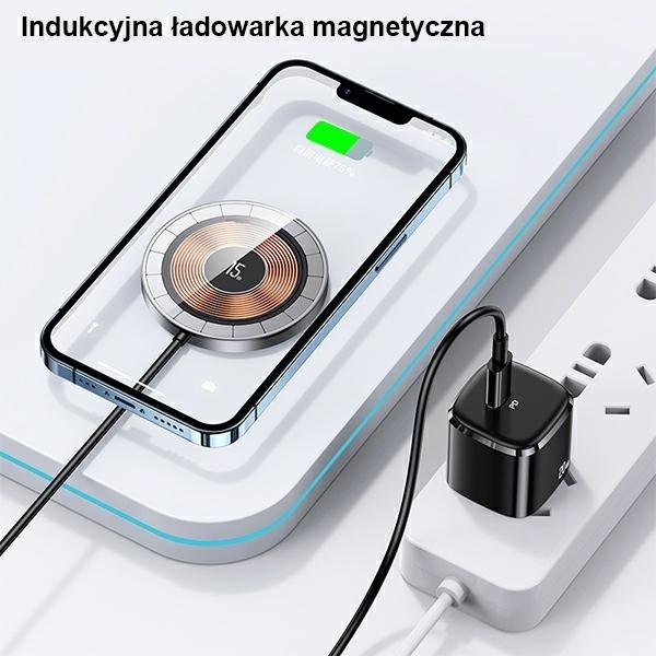 Image du produit Usams Ład. indukcyjna US-CD183 magnetic 15W czarny/black CD183CDX01 (15 W)