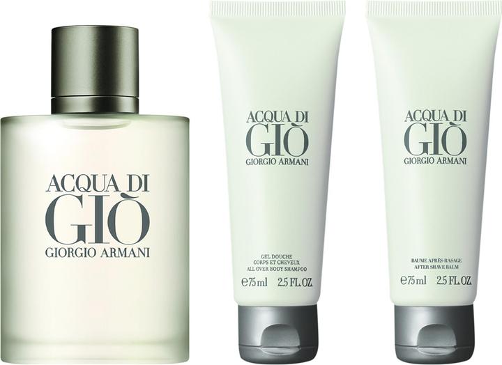 Immagine prodotto Giorgio Armani Acqua di Gio Homme Eau de Toilette 100ml+Gel doccia 75ml+Balm 75ml Set (Set profumo)