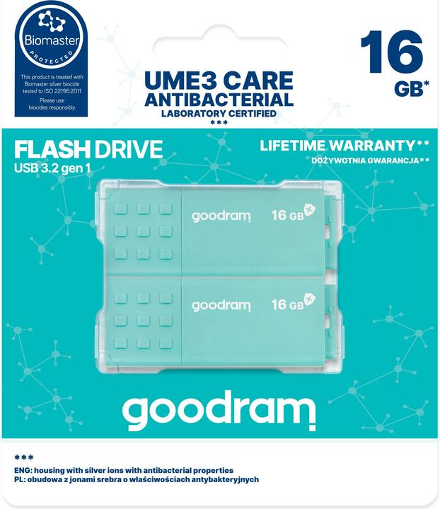 Produktbild Goodram 2-PACK UME3-0160CRR11-2P (32 GB, USB-A)