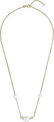 JVD - Elegant gold plated necklace with real pearls SVLN0747SH8GP45