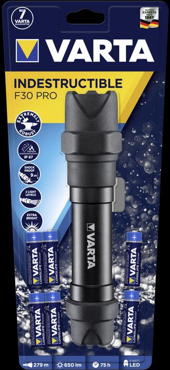 Actual product image Varta Indestructible F30 Pro (22.80 cm, 650 lm)