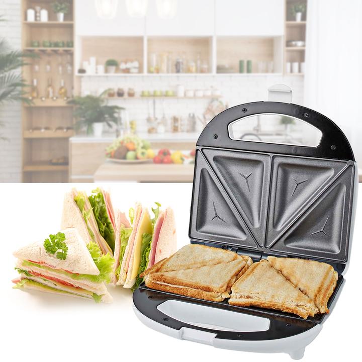 Produktbild Nedis KASM110FWT Sandwichmaker 700 W 20.5 x 12 cm Automatischer Temperaturkontrolle ABS (EU-Stecker)