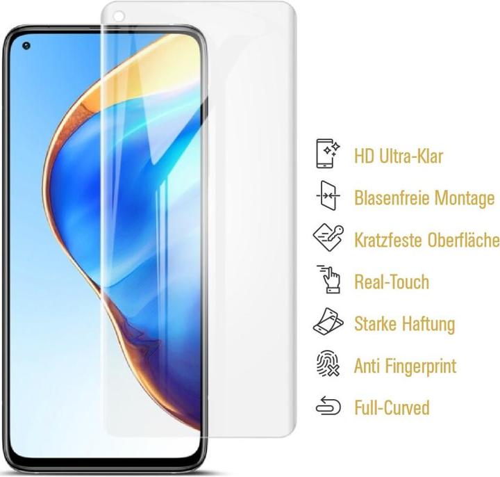 Produktbild Protectorking 6x Panzerfolie Anti-Shock Full Cover HD Klar (6 Stück, Xiaomi Mi 10T)