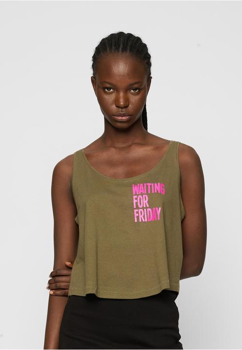 Actual product image Mister Tee Ladies Waiting For Friday Box Tank - 22291 (XS)
