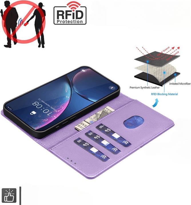 Produktbild Binfen Color Google Pixel 9a - BINFEN Leder Etui Hülle mit RFID Blocker (Google Pixel 9a)