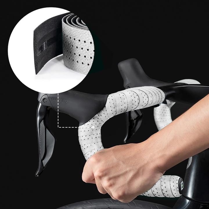 Image du produit Rockbros Perforated Silicone Handlebar Tape - White