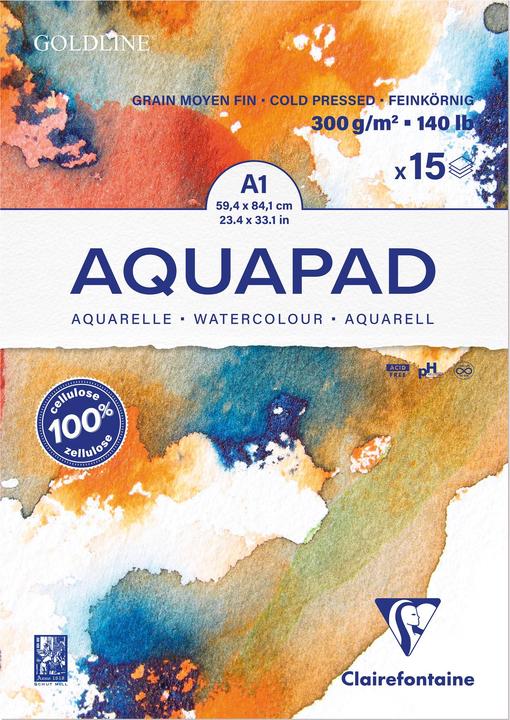 Actual product image Clairefontaine Feuchte Techniken (300 g/m², 15 x)