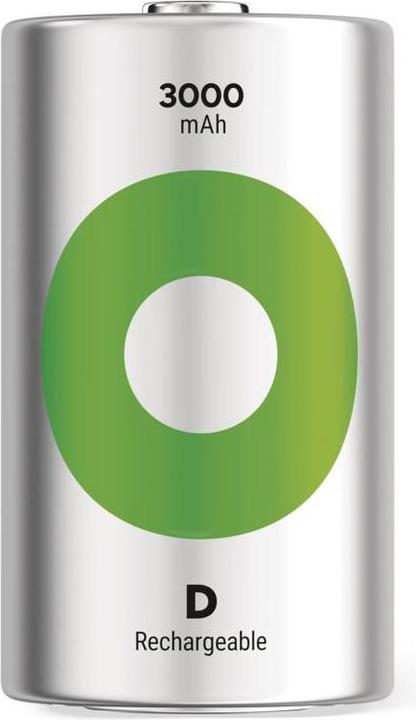 Produktbild GP Batteries GP Nab??jec?? bat. ReCyko 3000 D (HR20) - 2ks (2 Stk., D, 3000 mAh)