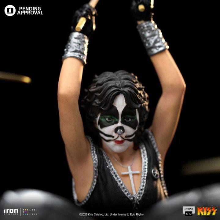 Actual product image Iron Studios Kiss Art Scale Statue 1/10 Peter Criss Limited Edtition 22 cm