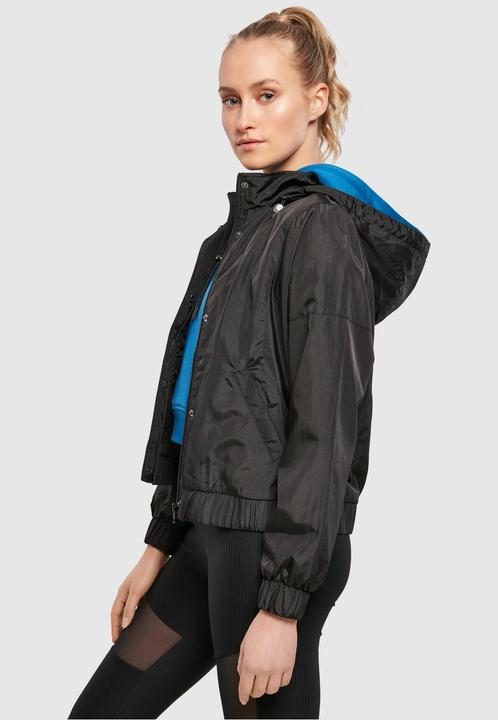 Actual product image Urban Classics Ladies Oversized Shiny Crinkle Nylon Jacket (XL)
