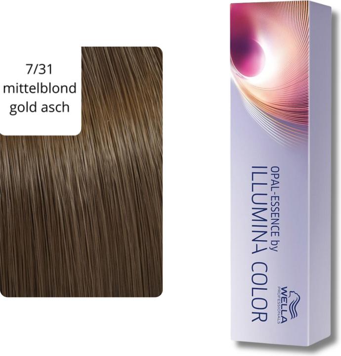 Actual product image Wella Illumina Color (7/31 medium blonde gold-ash)