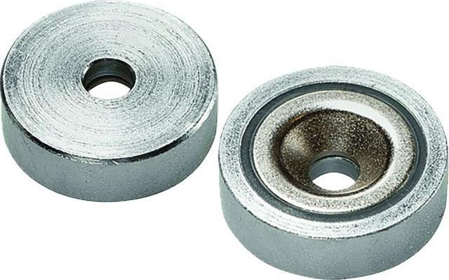Actual product image Flat gripper magnet with neodymium hole