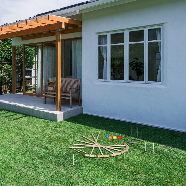 Actual product image Relaxdays Croquet game