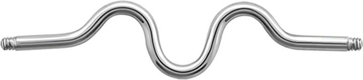 Immagine prodotto Star Piercing Barra per bilancieri argento a zig zag (senza ottone)