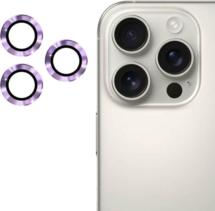 Produktbild Enkay iPhone 16 Pro / 16 Pro Max - Kamera Linsen Panzerglas (3 Stück, Apple iPhone 16 Pro, Apple iPhone 16 Pro Max)