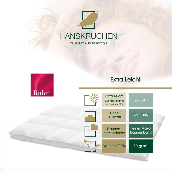 Actual product image Hanskruchen Rubin (310 g, 200 x 200 cm)