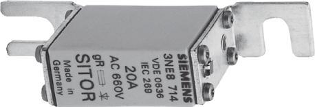 Immagine prodotto Siemens Collegamento fusibile SITOR Capicorda a vite NH000 A aR Un AC (200 A)