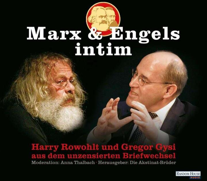 Produktbild Marx & Engels intim (Harry Rowohlt, Gregor Gysi, Anna Thalbach, Die Akstinat Brüder, Deutsch)