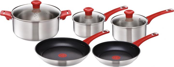 Produktbild Tefal Jamie Oliver Red (Pfannenset + Topfset, Edelstahl)