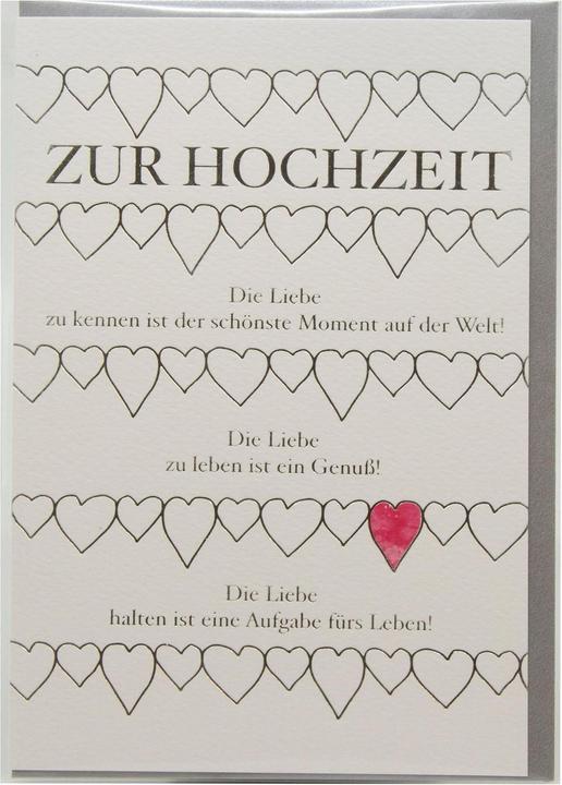 Produktbild Braun + Company Hochzeitskarte (1 Stk.)