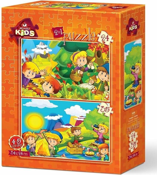 Produktbild Lamberth ART PUZZLE Puzzle Herbst und Frühling 24+35 Teile (24 Teile)