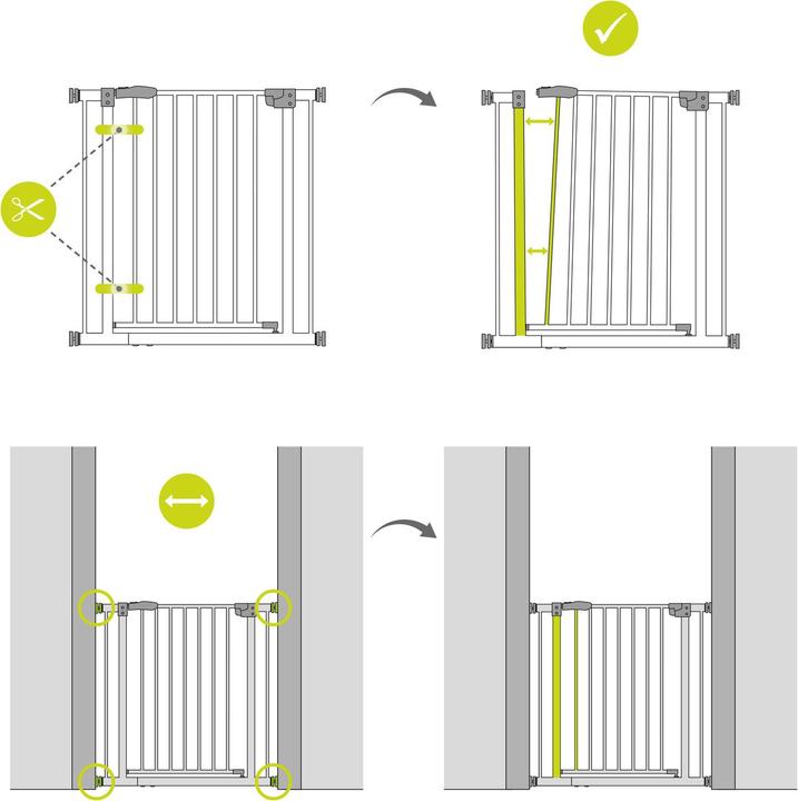 Actual product image Hauck Stop N Safe 2 incl. 21 cm Extension (96 cm)