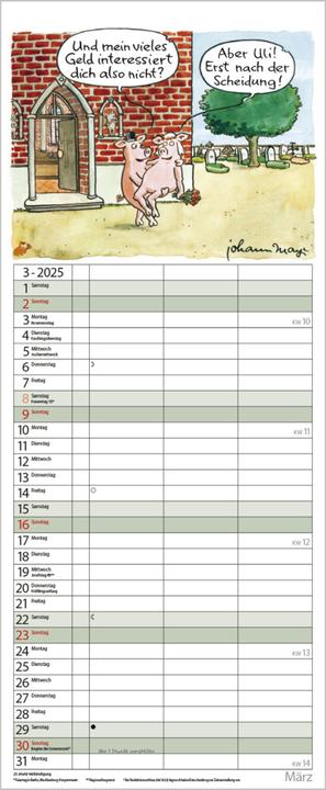 Image du produit Minuteur pour 2 2025 (19 x 46 cm, Couverture rigide, Allemand)