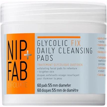 Image du produit Nip + Fab Glycolic Daily Cleansing Pads 60 pcs (L) (Chiffons de nettoyage)