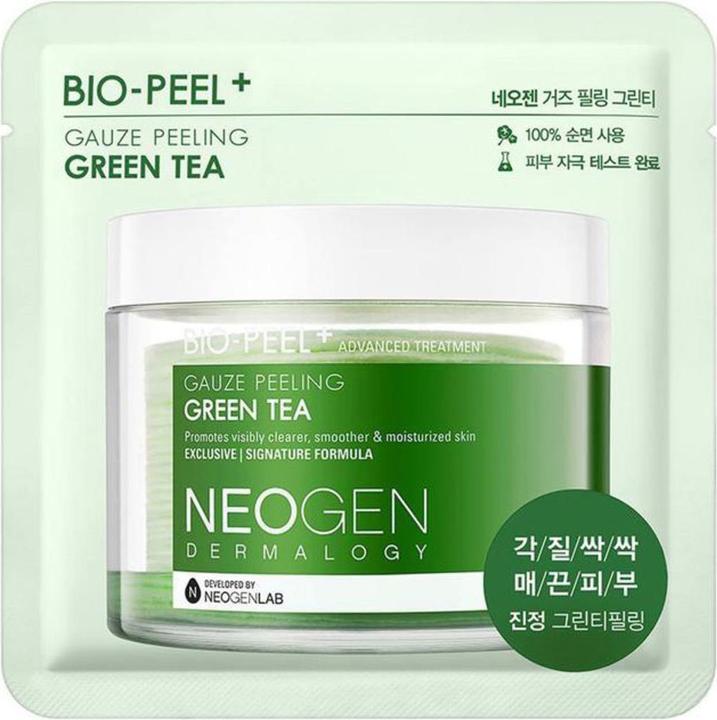 Image du produit Neogen Dermalogy Bio-Peel Gauze Exfoliant Thé vert 8 pads (Gommage)