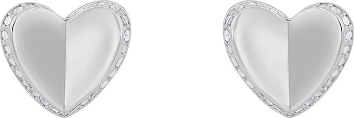 Actual product image S.Oliver Ear jewellery for ladies, 925 sterling silver, zirconia (synth.) | heart (925 silver)