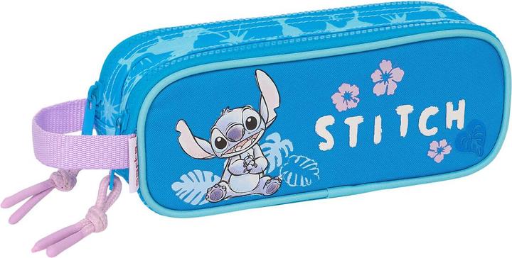 Image du produit Lilo & Stitch Trousse double multi-usages bleu hawaïen 21 x 8 x 6 cm