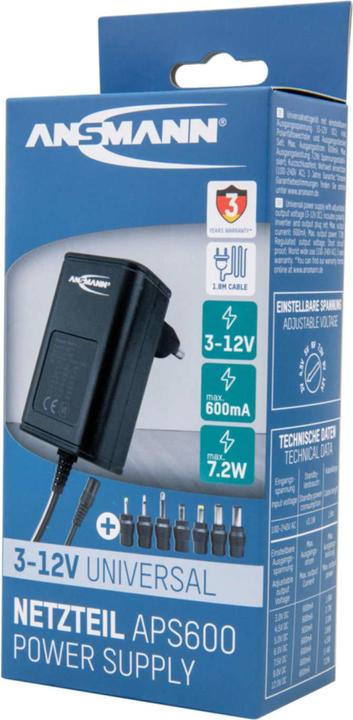 Actual product image Ansmann APS 600 max. 7.2 W NEW 1201-022
