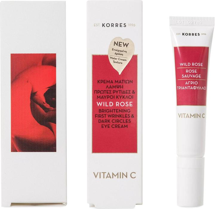 Image du produit Korres Rose Sauvage Crème Contour des Yeux Éclat (15 ml)